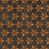 Vinyl Floorcloth - The Prettiest Star (woodgrain brown dark grey) - Spicher and Company | Trovati