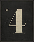 Numbers on Black Wall Print No. 4 - Spicher and Company - Trovati