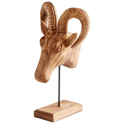 Ibex Sculpture | Cyan Design | Trovati Studio | wood | sculpture | natural