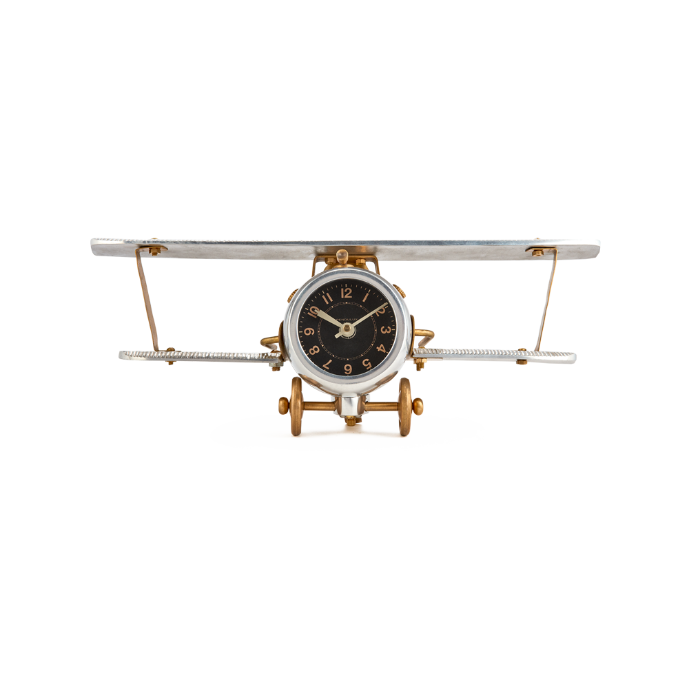 Biplane Table Clock - Trovati