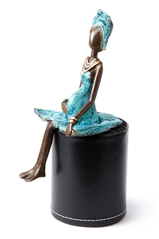 Expectant Mother Bronze Sculpture | African | Trovati Studio