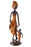 Mother and Child Walking Bronze Sculpture | African | Trovati Studio
