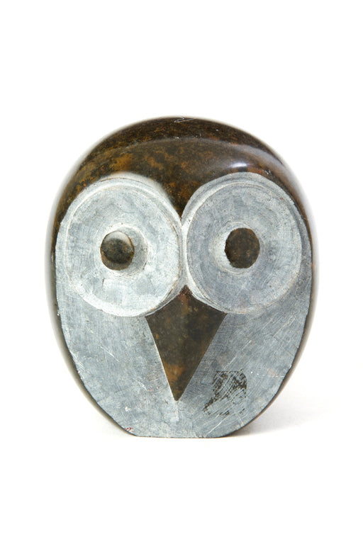 Swahili African Modern Shona Stone Owl Sculpture - Small - Trovati