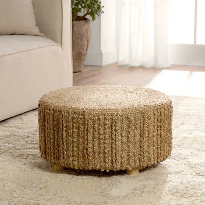 Elm Jute Stool / Pouf