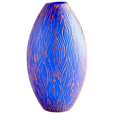 Fused Groove Vase - Small - Cyan Design - Trovati