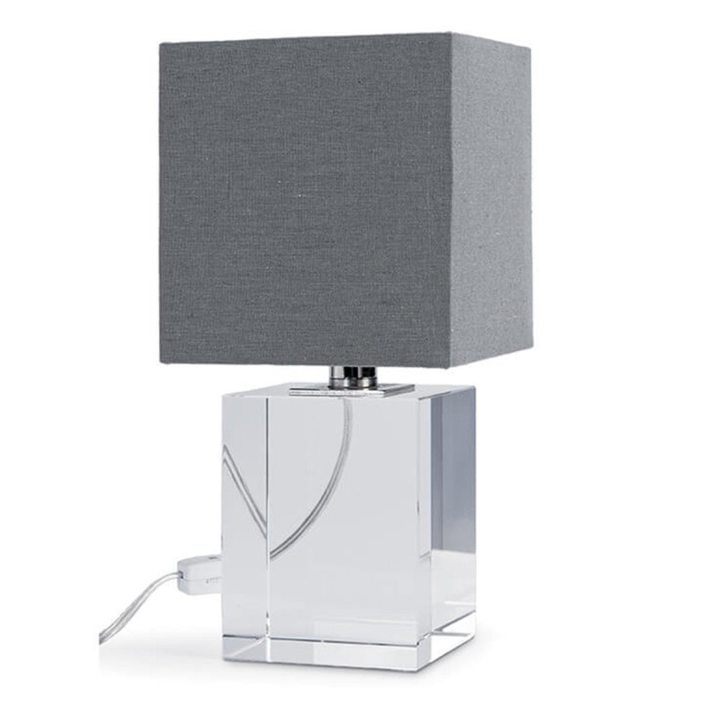 Crystal Mini Block Lamp | Regina Andrew | Trovati Studio | Grey