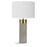 Harlow Ivory Grey Shagreen Cylinder Table Lamp | Regina Andrew