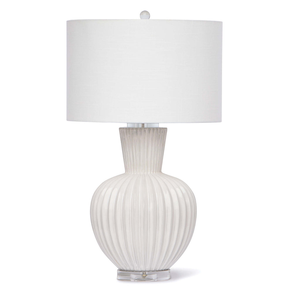 Madrid Ceramic Table Lamp (White) - Regina Andrew Design