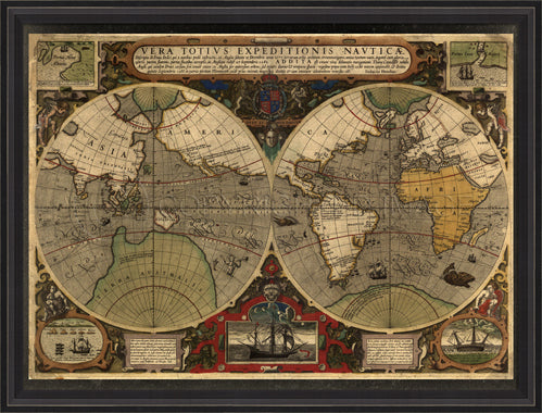 Map of the World 1595 - Spicher and Company | Trovati