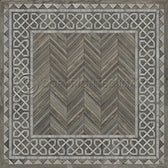 Vinyl Floorcloth -  Glasglow - Spicher and Company | Trovati | grey | white | square