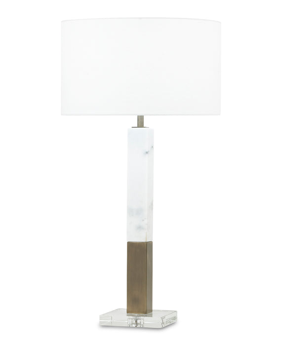 Sanders Table Lamp (White Marble) - FlowDécor