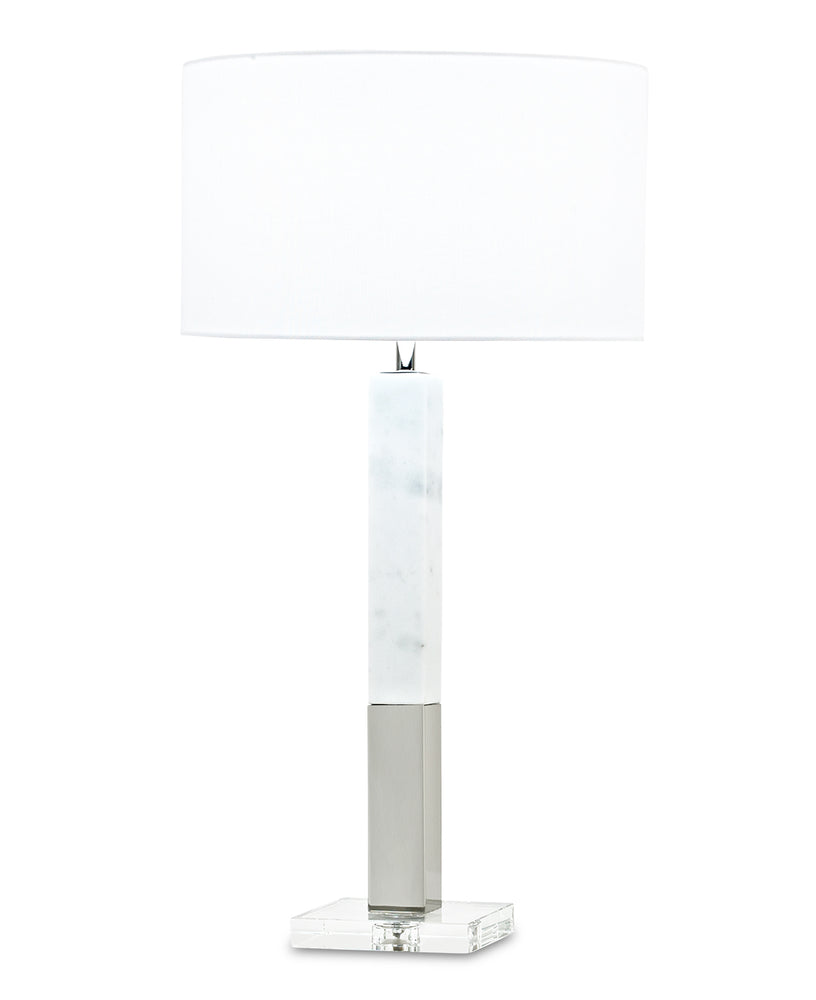 Howard Table Lamp (White Marble) - FlowDécor 