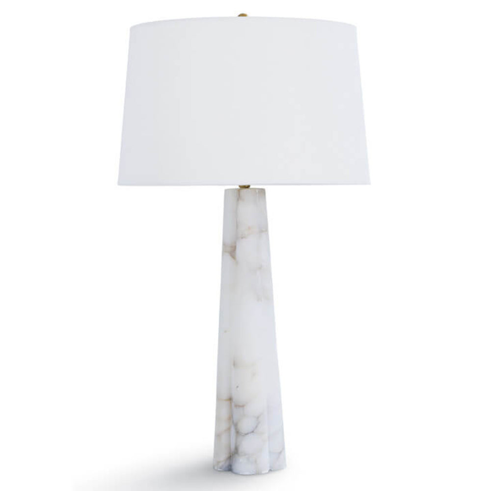 Regina Andrew Design Small Alabaster Quatrefoil Lamp