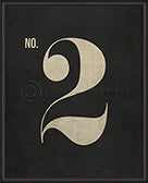 Numbers on Black Wall Print No. 2 - Spicher and Company - Trovati