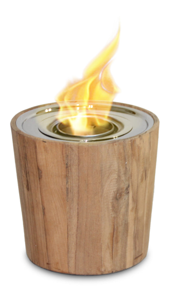 Sag Harbor Teak Wood Fire Bowl | Anywhere Fireplace| Trovati Studio