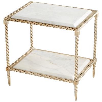 Westminster Side Table | Cyan Design | Trovati Studio | Elegant | White | Marble | Gold
