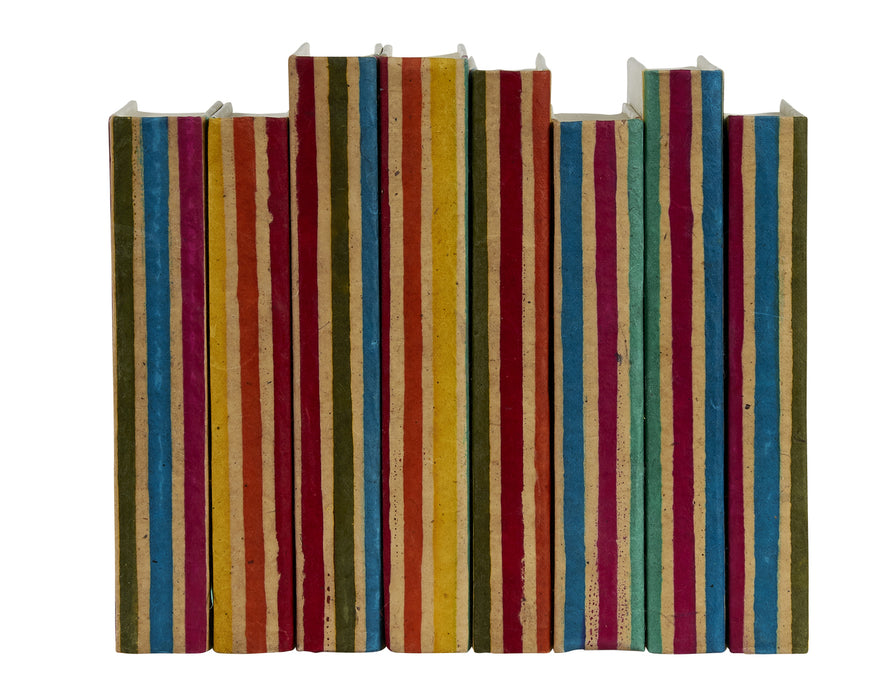 Batik Striped Decorative Books | E.Lawrence Ltd | Trovati Studio