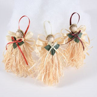 Cornshuck Angel Ornaments | Seasonal Decor | Trovati Studio