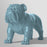 Bulldog Sculpture | Gold Leaf Design | Trovati Studio | Blue