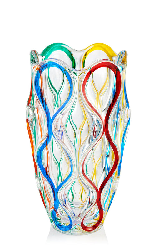 Ocean Crystal Vase | Venetian Crystal | Trovati Studio