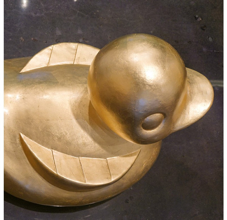 Gold Leaf Design Gilded Resin Duck - Trovati