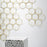 Hex Grid Wall Art | Gold Leaf Design | Trovati Studio