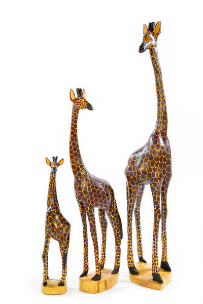 Swahili Fair Trade Kenyan Wooden Giraffes