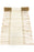 Swahili African Modern White Twig Table Runner