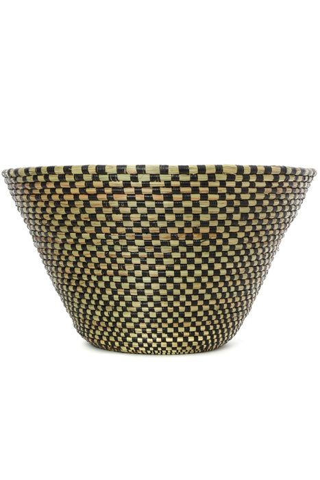 Checkerboard Funnel Basket | African | Trovati Studio