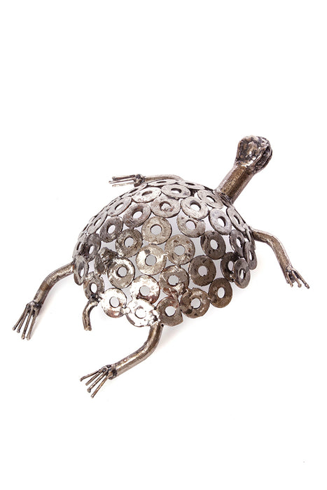 Tortoise Recycled Metal Sculpture | African Sculpture | Trovati Studio