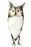 Swahili African Modern Recycled Metal Horned Owl - Medium - Trovati
